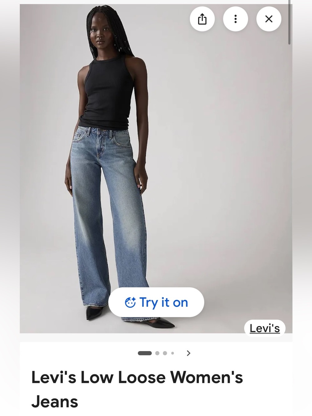 Levi's Women's Wide-Leg Jeans in Light Blue Wash
